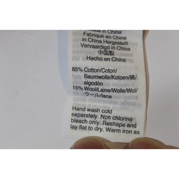 J Crew Tan Gray Black Color Block Knit Sweater Crewneck Men's L/XL Wool Blend - Picture 4 of 10